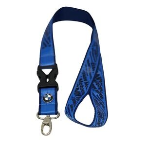 BMW Motorrad Lanyard Blue Black Racing Motorcycle Key Neck Strap ID Badge Holder